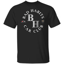Load image into Gallery viewer, Bad Habits Car Club 2-sided print G500 5.3 oz. T-Shirt