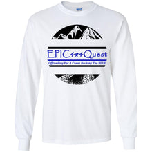 Load image into Gallery viewer, Circle EPIC Mountain Black and Blue G240B Youth LS T-Shirt
