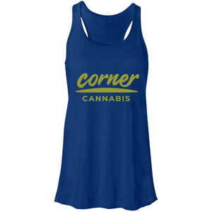 Corner Cannabis B8800 Flowy Racerback Tank