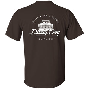 Dusty Dog white logo 2-sided print G200B Gildan Youth Ultra Cotton T-Shirt