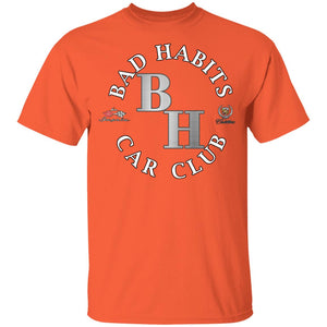 Bad Habits Car Club 2-sided print G500B Youth 5.3 oz 100% Cotton T-Shirt