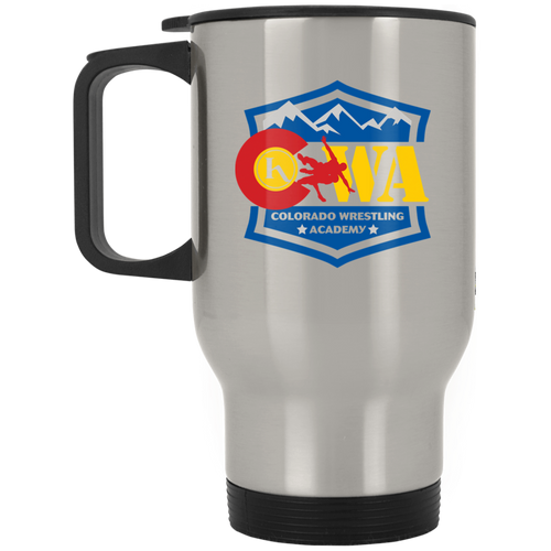 Colorado Wrestling Academy XP8400S Silver Stainless Travel Mug