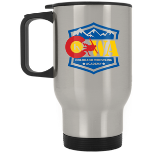 Colorado Wrestling Academy XP8400S Silver Stainless Travel Mug