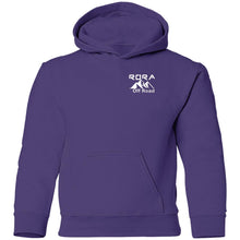 Load image into Gallery viewer, RORA white logo 2-sided print G185B Gildan Youth Pullover Hoodie