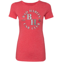 Load image into Gallery viewer, Bad Habits Car Club 2-sided print NL6710 Ladies&#39; Triblend T-Shirt