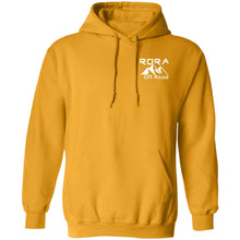Load image into Gallery viewer, RORA white logo 2-sided print G185 Gildan Pullover Hoodie 8 oz.