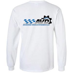 AVD black logo 2-sided print G240 Gildan LS Ultra Cotton T-Shirt