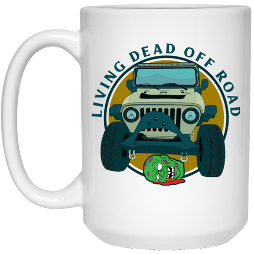 Living Dead Off Road 21504 15 oz. White Mug