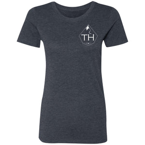 TH white logo 2-sided print NL6710 Ladies' Triblend T-Shirt
