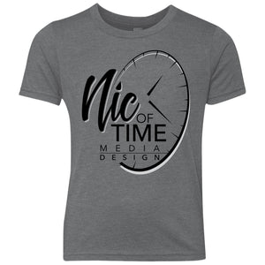 Nic of Time NL6310 Youth Triblend Crew