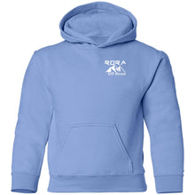 Load image into Gallery viewer, RORA white logo 2-sided print G185B Gildan Youth Pullover Hoodie