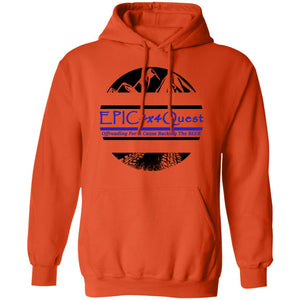 Circle EPIC Mountain Black and Blue G185 Pullover Hoodie 8 oz.