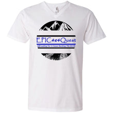 Load image into Gallery viewer, Circle EPIC Mountain Black and Blue 982 Men&#39;s Printed V-Neck T-Shirt