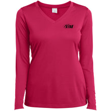 Load image into Gallery viewer, A Fab LST353LS Ladies’ Long Sleeve Performance V-Neck Tee