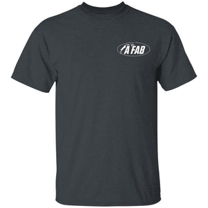 A Fab white logo G500B Youth 5.3 oz 100% Cotton T-Shirt