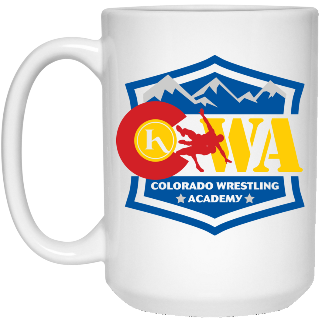 Colorado Wrestling Academy 21504 15 oz. White Mug