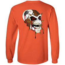 Load image into Gallery viewer, Dark Side Racing 2-sided print w/ skull on back G240 Gildan LS Ultra Cotton T-Shirt