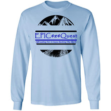 Load image into Gallery viewer, Circle EPIC Mountain Black and Blue G240 LS Ultra Cotton T-Shirt