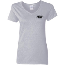 Load image into Gallery viewer, A Fab G500VL Ladies&#39; 5.3 oz. V-Neck T-Shirt