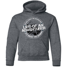 Load image into Gallery viewer, Life of an Adventurer G185B Gildan Youth Pullover Hoodie