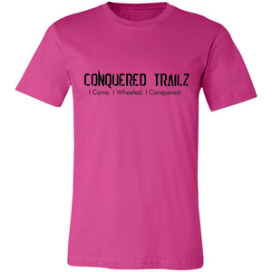 Conquered Trails CameWheeledConquered 3001C Bella + Canvas Unisex Jersey Short-Sleeve T-Shirt